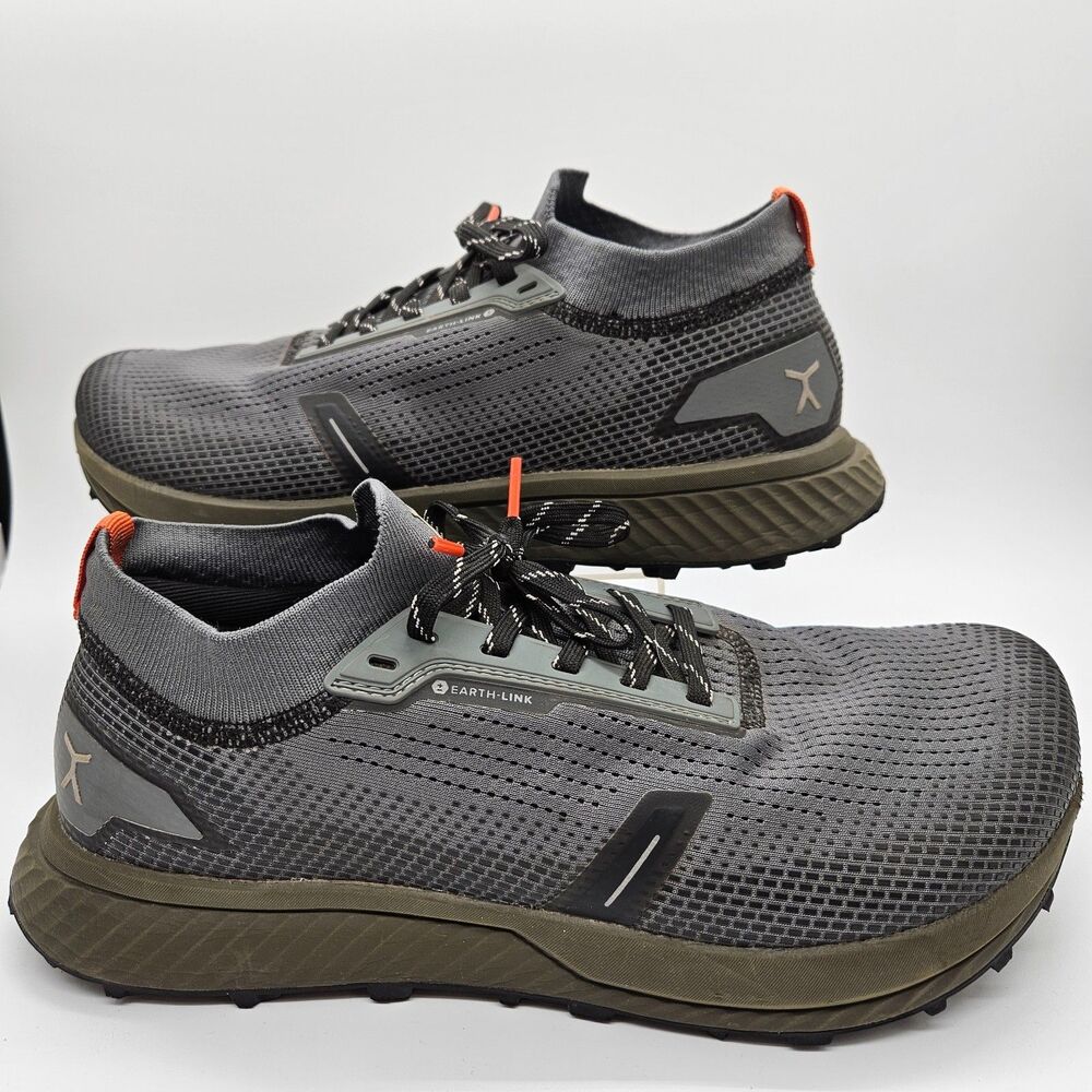 Flux Adapt Runner Earth-Link Grey Minimalist Barefoot Shoe M 11.5 Gorpcore Zero